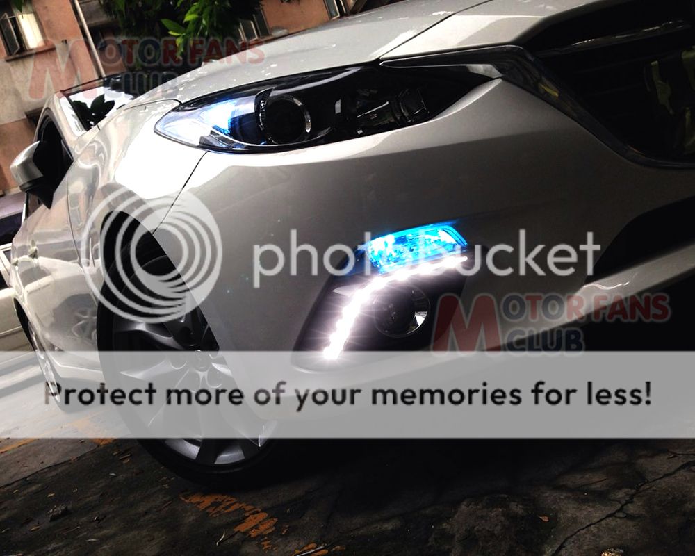 LED Daytime Running Light For Mazda 3 Axela Car Fog Lamp Mazda3 DRL