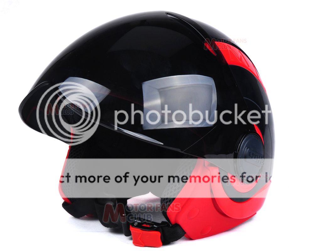 Brand New DOT Motorcycle 3/4 Open Face Half Helmet With Full Face