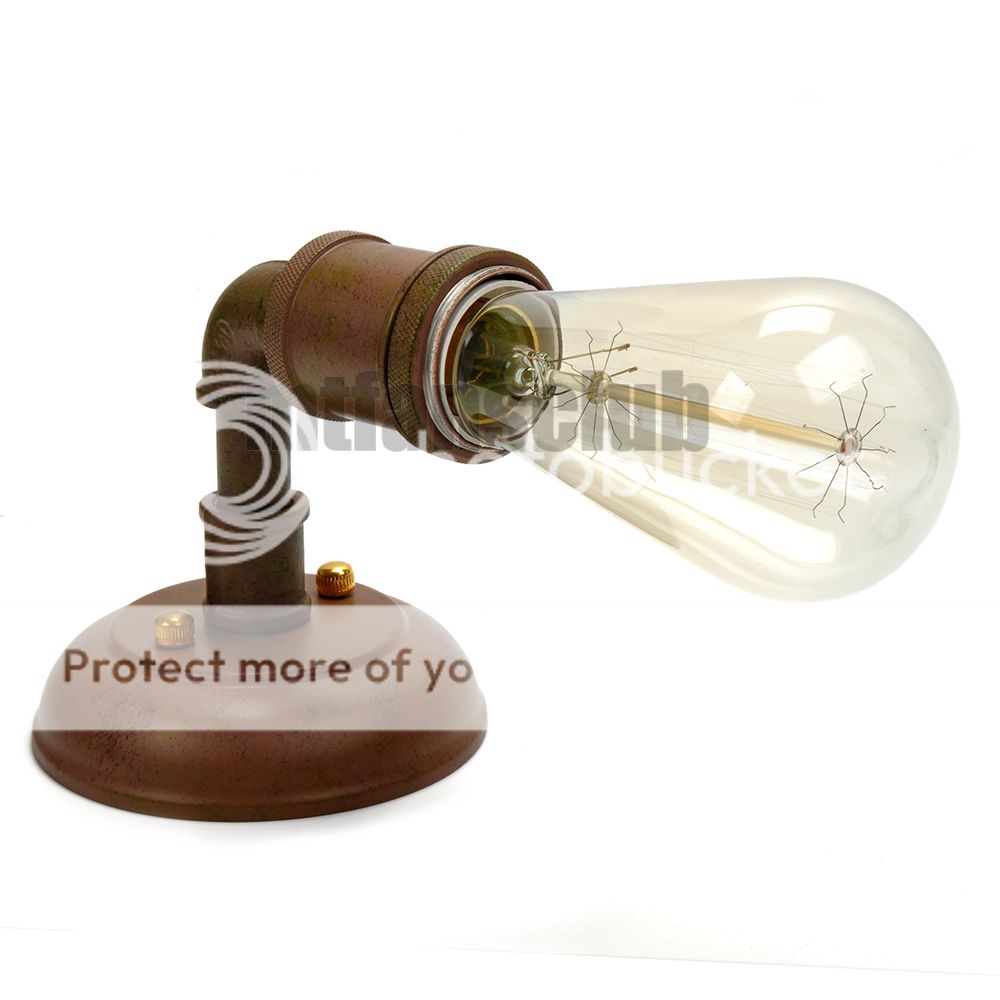 Vintage Retro Wall Lamp Shade Industrial Light Metal Handmade Bulb Screw E27 #21 eBay