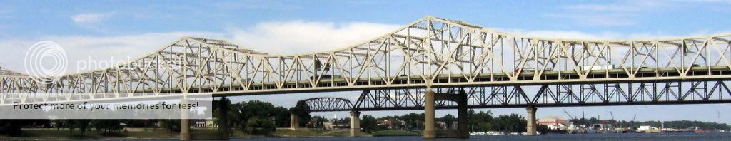 I-65 Bridge over the Ohio River between Louisville, KY and Jeffersonville, IN