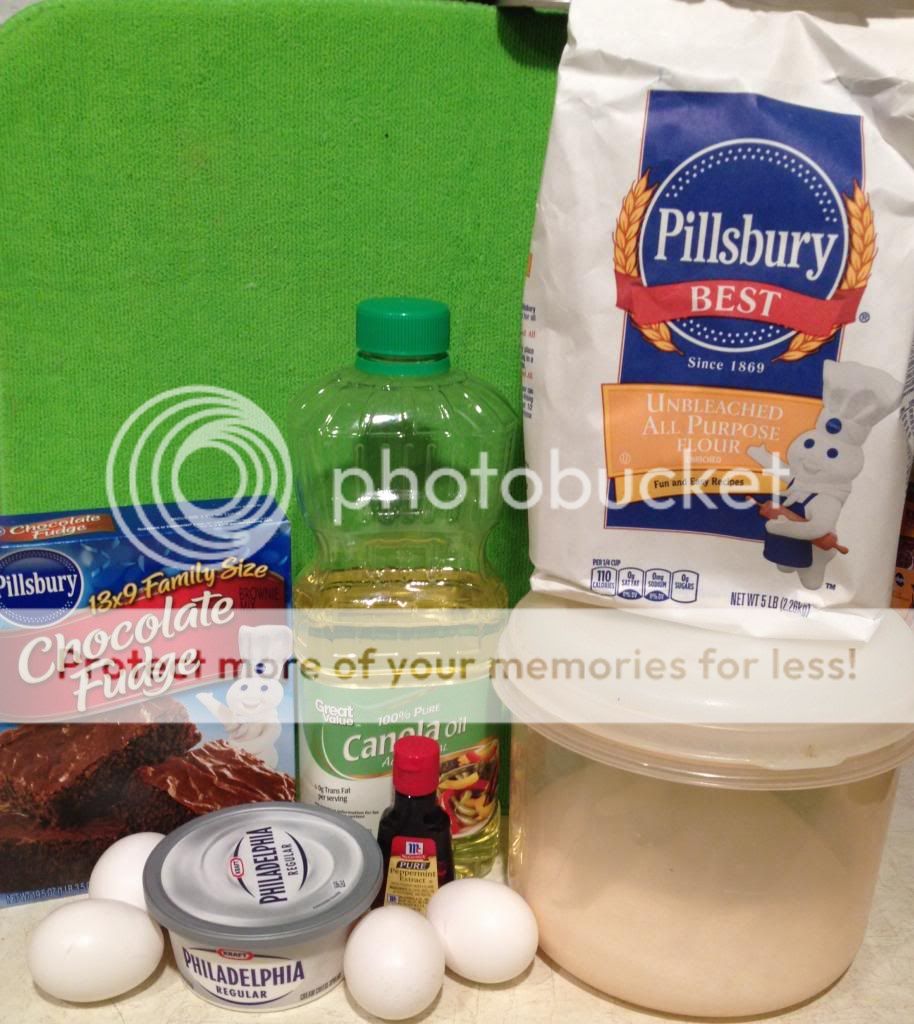 Easy recipesPeppermint Cheesecake Swirl Brownies recipe